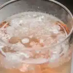 Himalayan pink salt drink in glass
