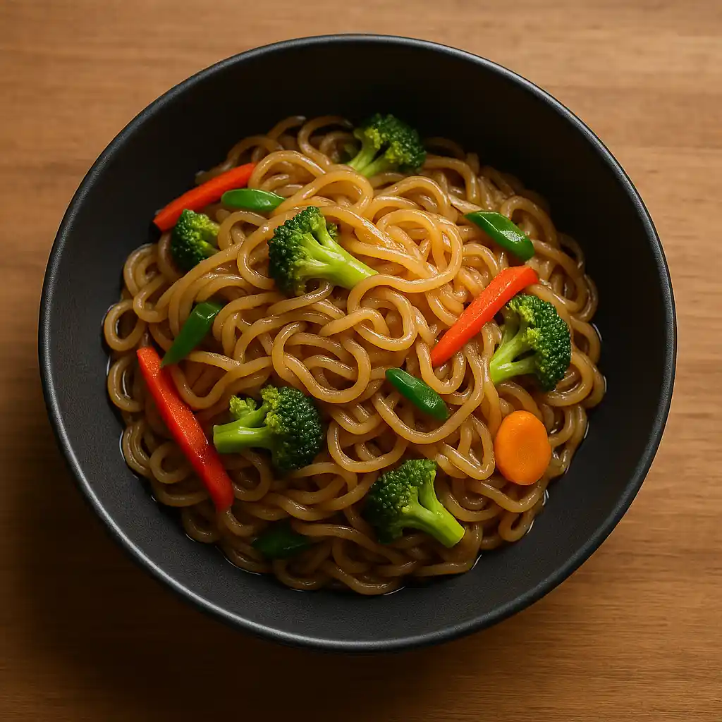 shirataki_noodles_modern_stirfry Modern stir-fried shirataki noodles with vegetables