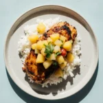 Lemon Ginger Chicken with Pineapple Mango Salsa
