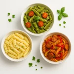 Low carb rotini pasta recipes with colorful sauces