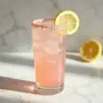 detox drink with pink salt and lemon