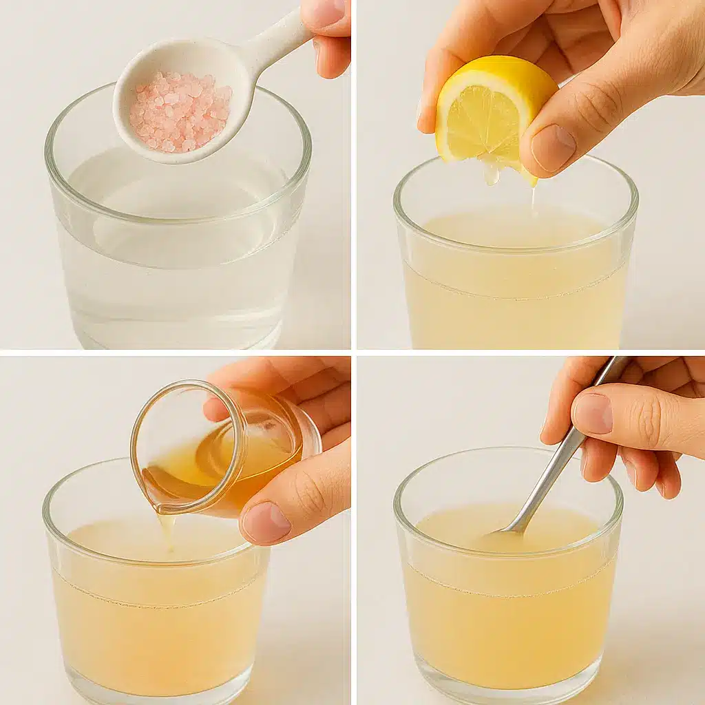 pink_salt_recipe_steps preparation steps for pink salt weight loss drink