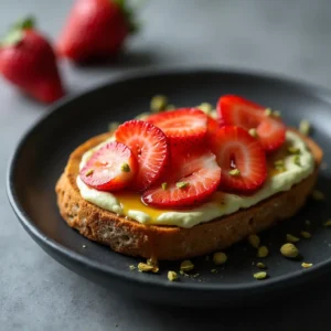 pistachio butter on toast