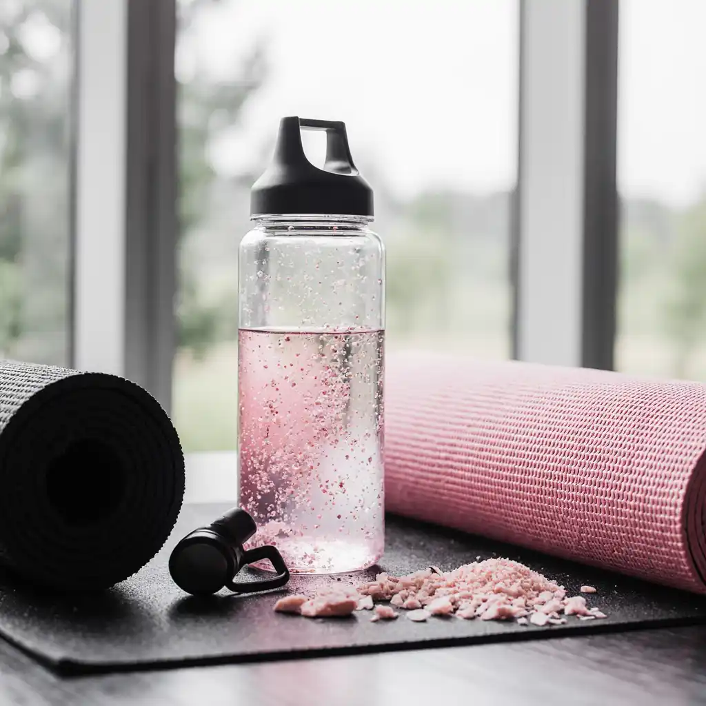 post-workout-pink-salt-water Pink salt water after a workout to support recovery