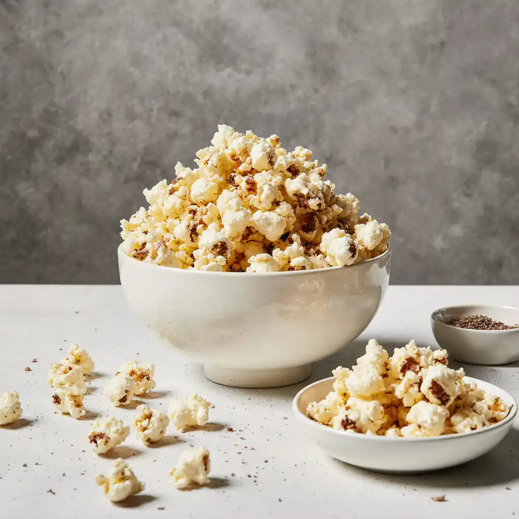 salt-vinegar-snack-uses Popcorn and seasoning in clean setting