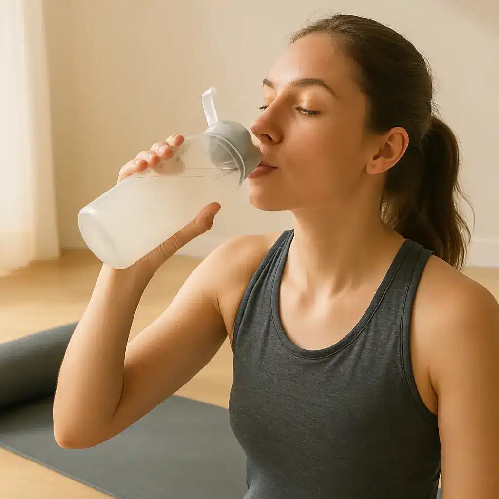 sugar_free_electrolyte_drink_usage drinking sugar-free electrolyte drink after workout