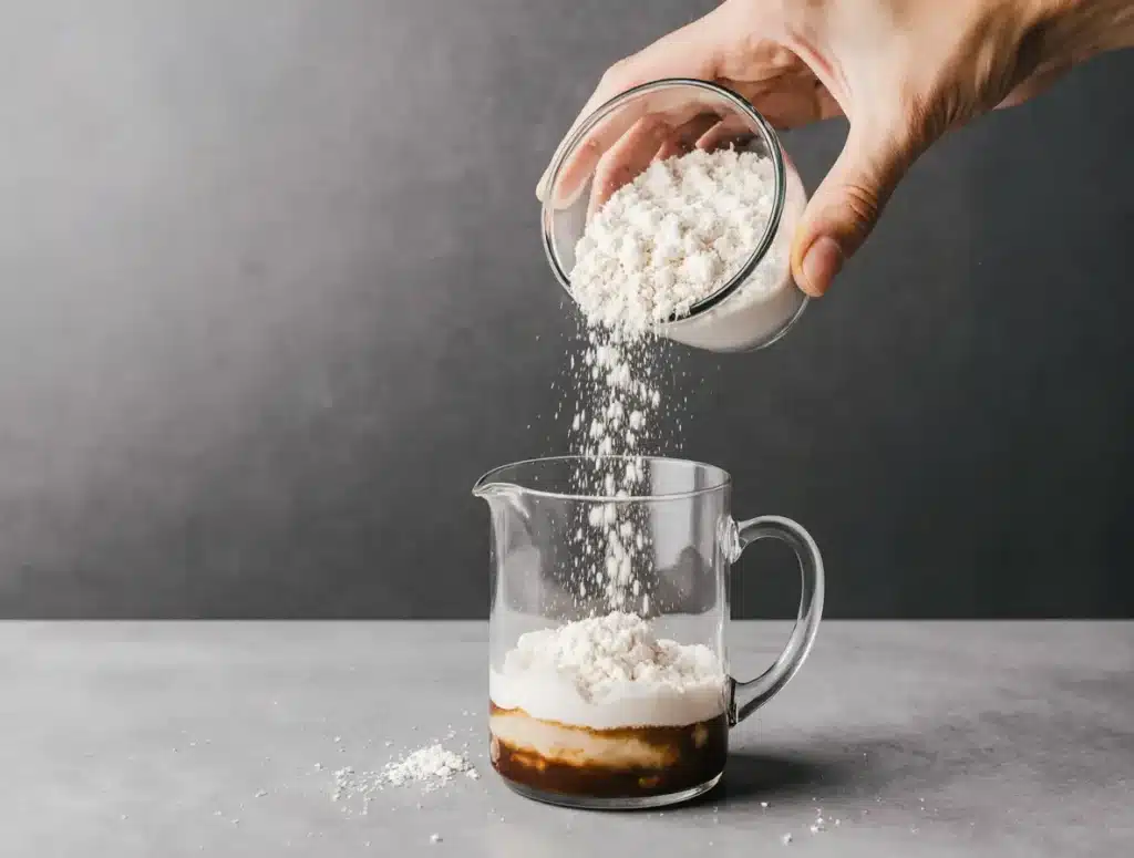 coconut-cloud-coffee-step-glass Pouring Coconut Cloud into glass mug