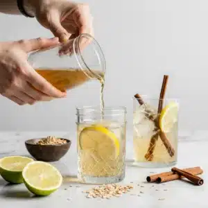 Making Natural Ozempic drinks with fresh ingredients