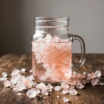 pink salt sole water in a mason jar