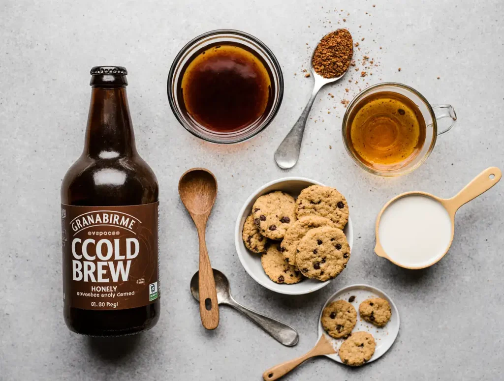 teddy-graham-ingredients teddy graham latte ingredients flat lay