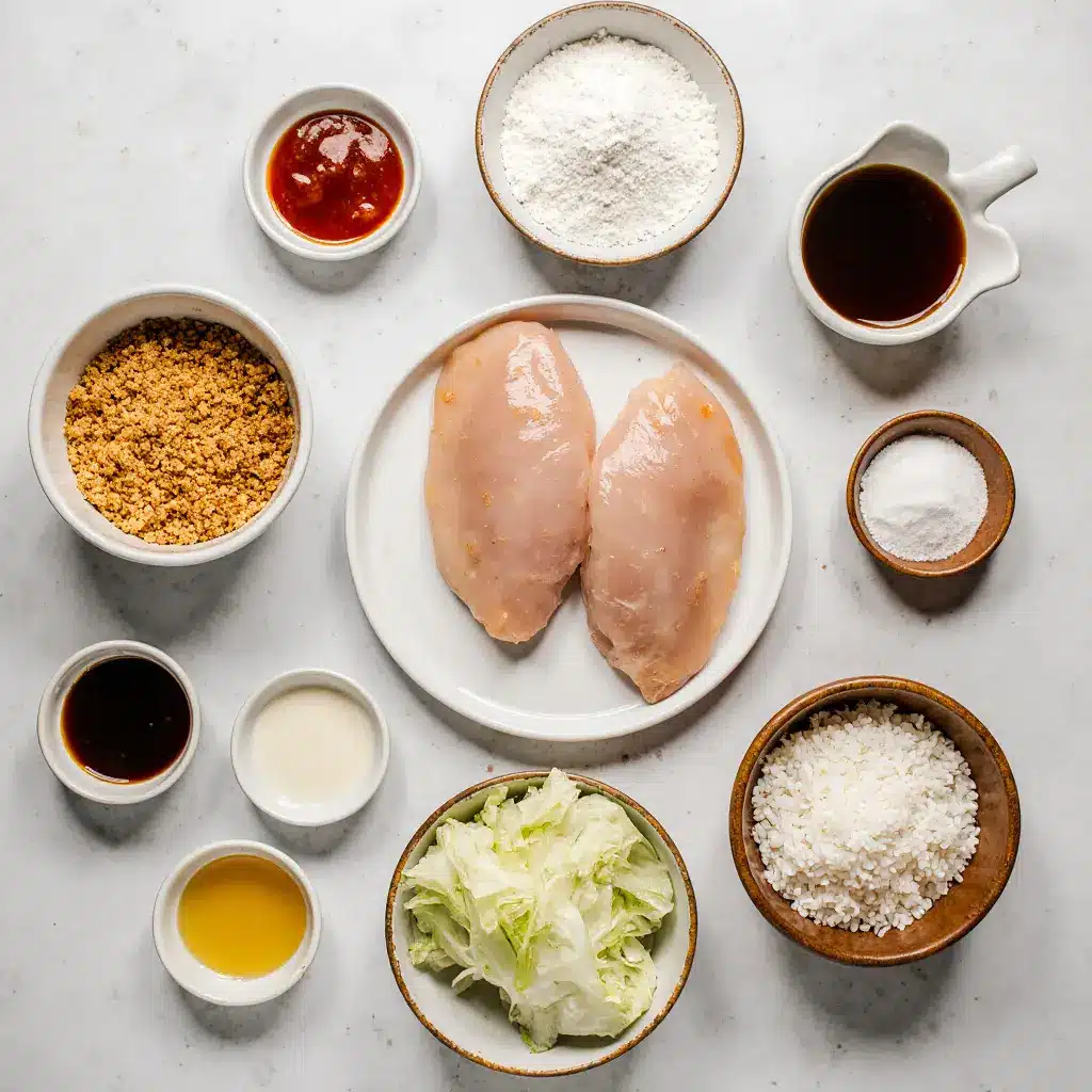 chicken-katsu Ingredients for Chicken Katsu Bowl