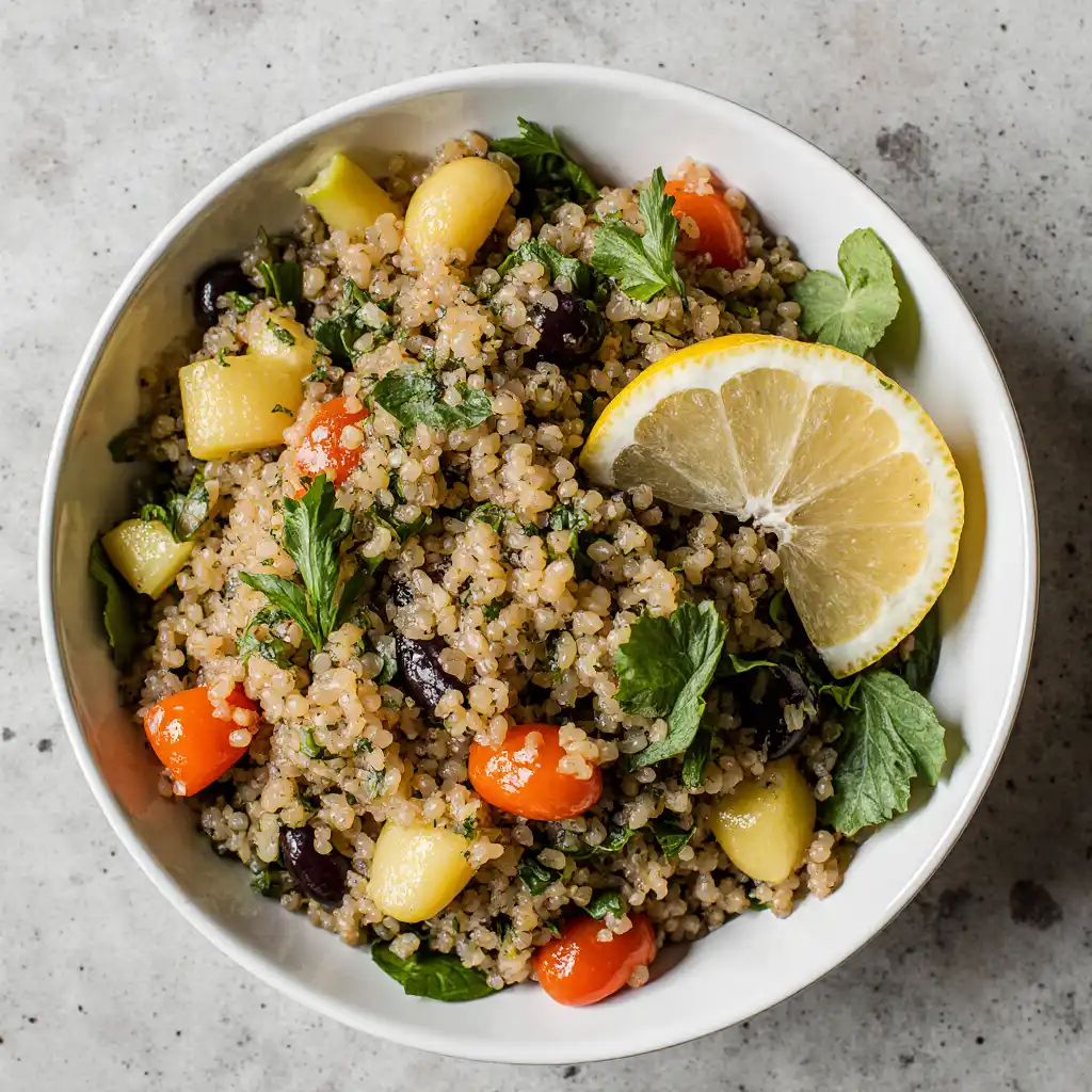 simple healthy recipes quinoa salad bowl