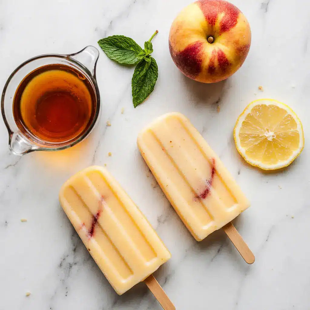 sweet-tea-popsicle-ingredients-fresh Fresh ingredients for sweet tea peach popsicles