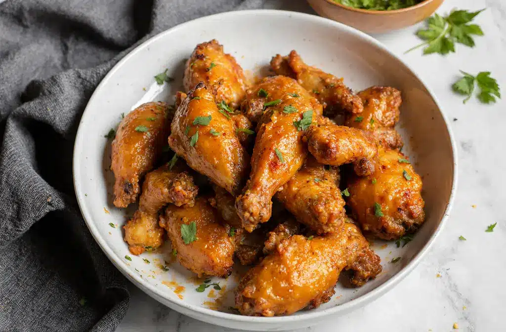crispy baked chicken wings without baking powder oven recipe