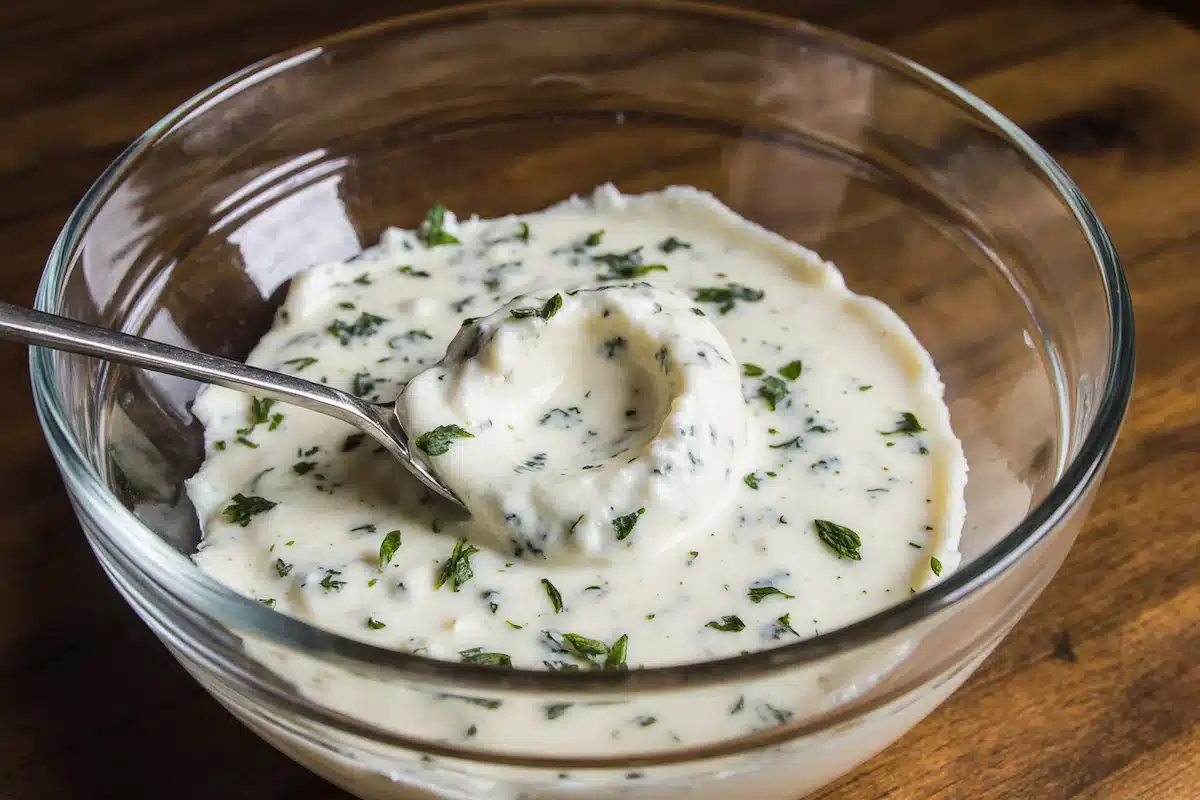 boursin cheese recipe cheese in a modern glass bowl,