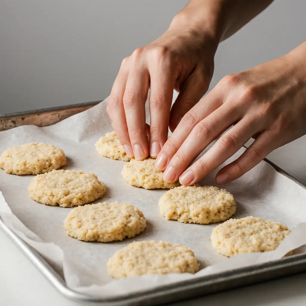 Shaping-Cottage-Cheese-Fritters-Patties Shaping Cottage Cheese Fritters Patties