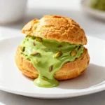 a vibrant and creamy pistachio ganache recipe