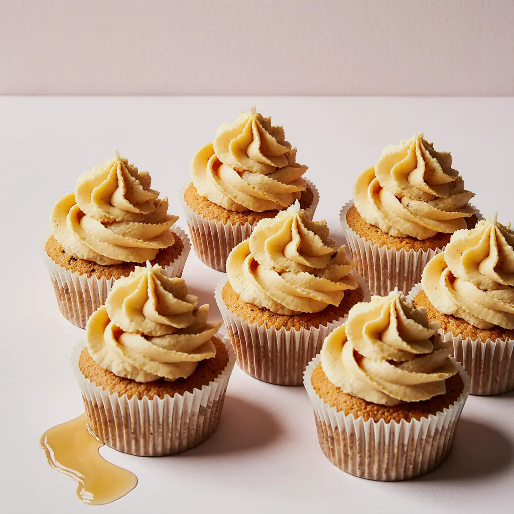 platter-of-new-zealand-cupcakes A platter of finished golden kiwi and Mānuka honey cupcakes from the best cupcake recipe NZ.