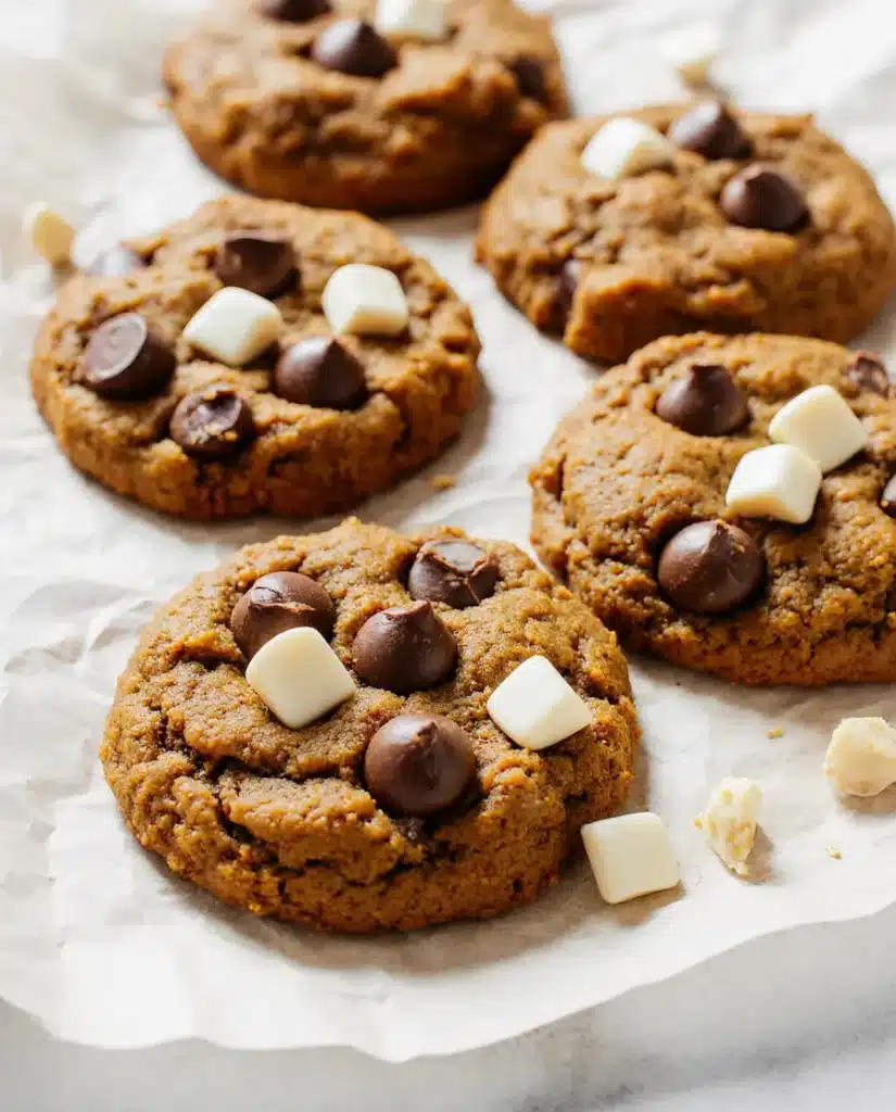 pumpkin-chocolate-chip-cookies-variations modern assortment pumpkin chocolate chip cookies with nuts and white chocolate