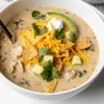 Creamy Chicken Tortilla Soup with Fresh Toppings and Crispy Tortilla Strips 150x150 1