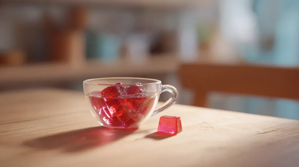 Clear liquid bariatric jello in small cup