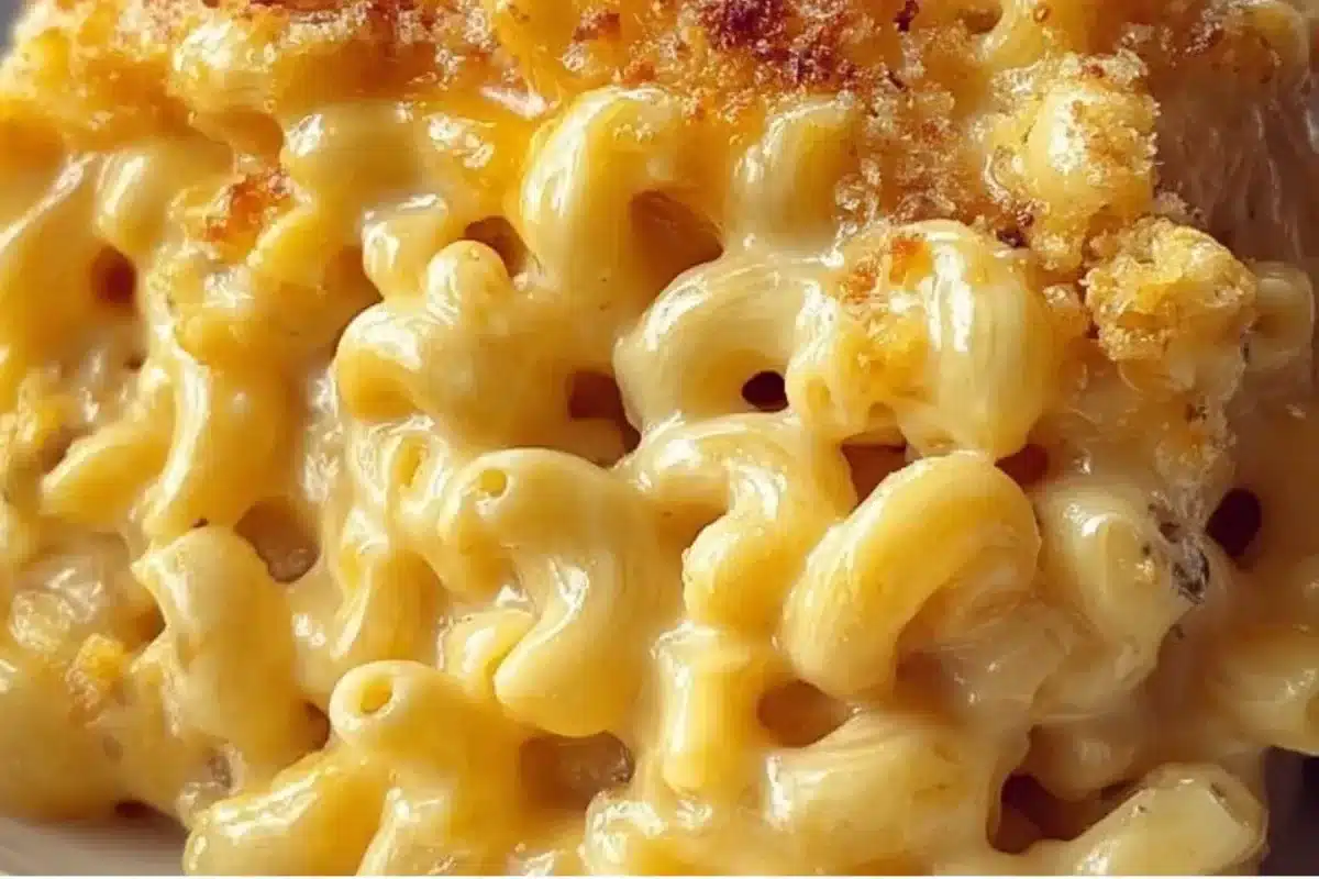 Creamy Chick-fil-A Mac and Cheese served in a bowl