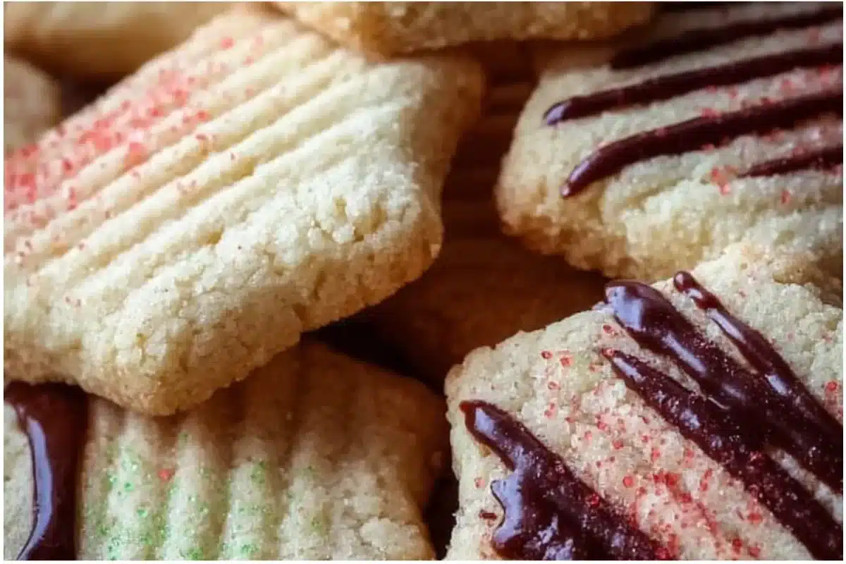Delicious Grandma's Shortbread Cookies on a plate