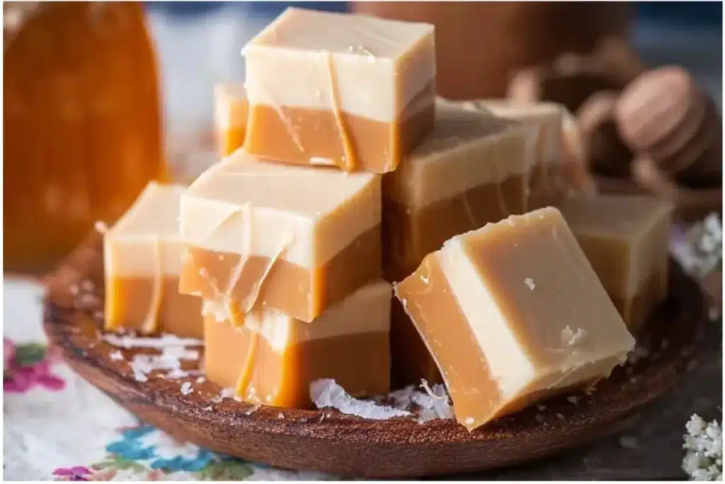 Deliciously creamy Butterbeer Fudge inspired by Harry Potter