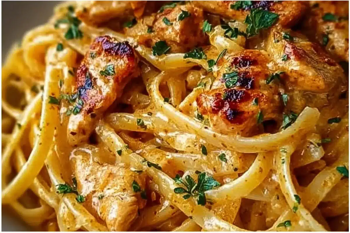 Delicious cowboy butter chicken linguine cooked in 30 minutes.