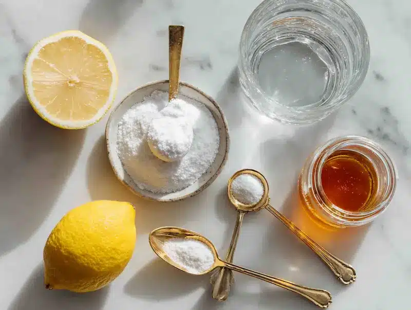 baking-soda-trick-recipe-ingredients-measuring-spoon-water-lemon