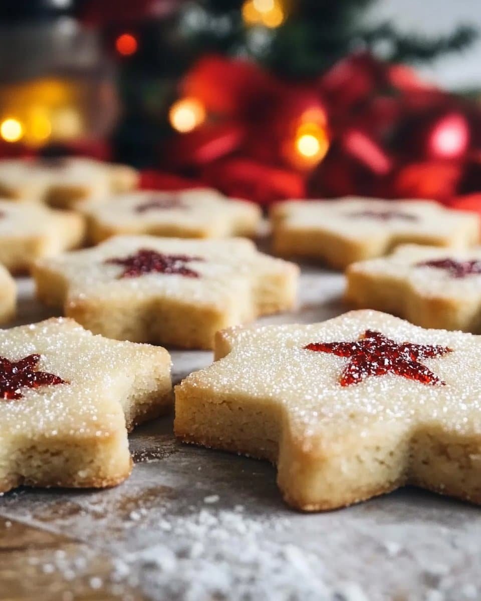 Sugar Plum Shortbread Cookies