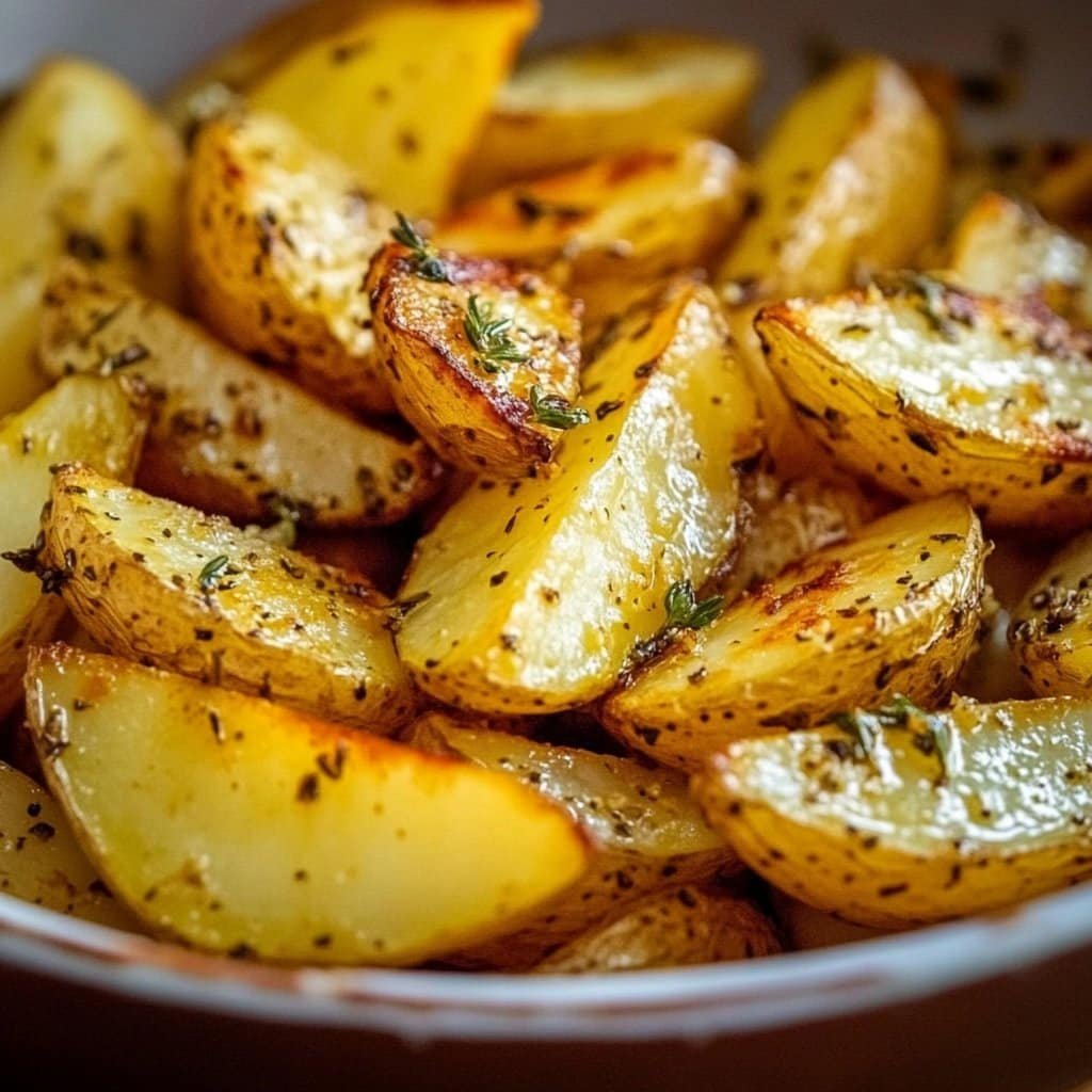 Authentic recipe for slow roasted Greek lemon potatoes. Potatoes are cut into wedges, then combined… | Veggie dishes, Greek lemon potatoes, potato recipes side dishes