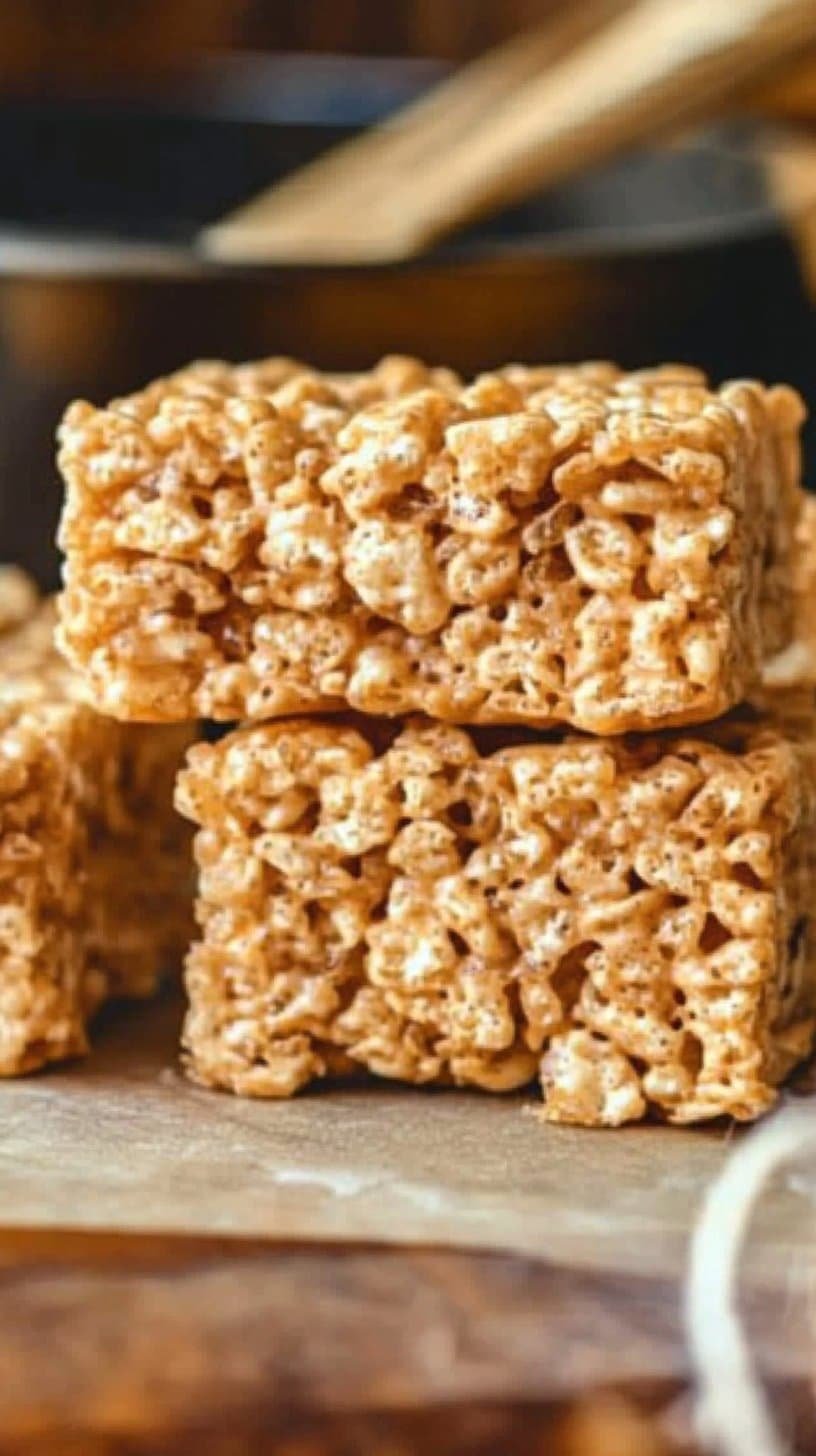 EASY Biscoff Rice Krispies Treats
