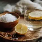Celtic sea salt with warm water and honey for men's health