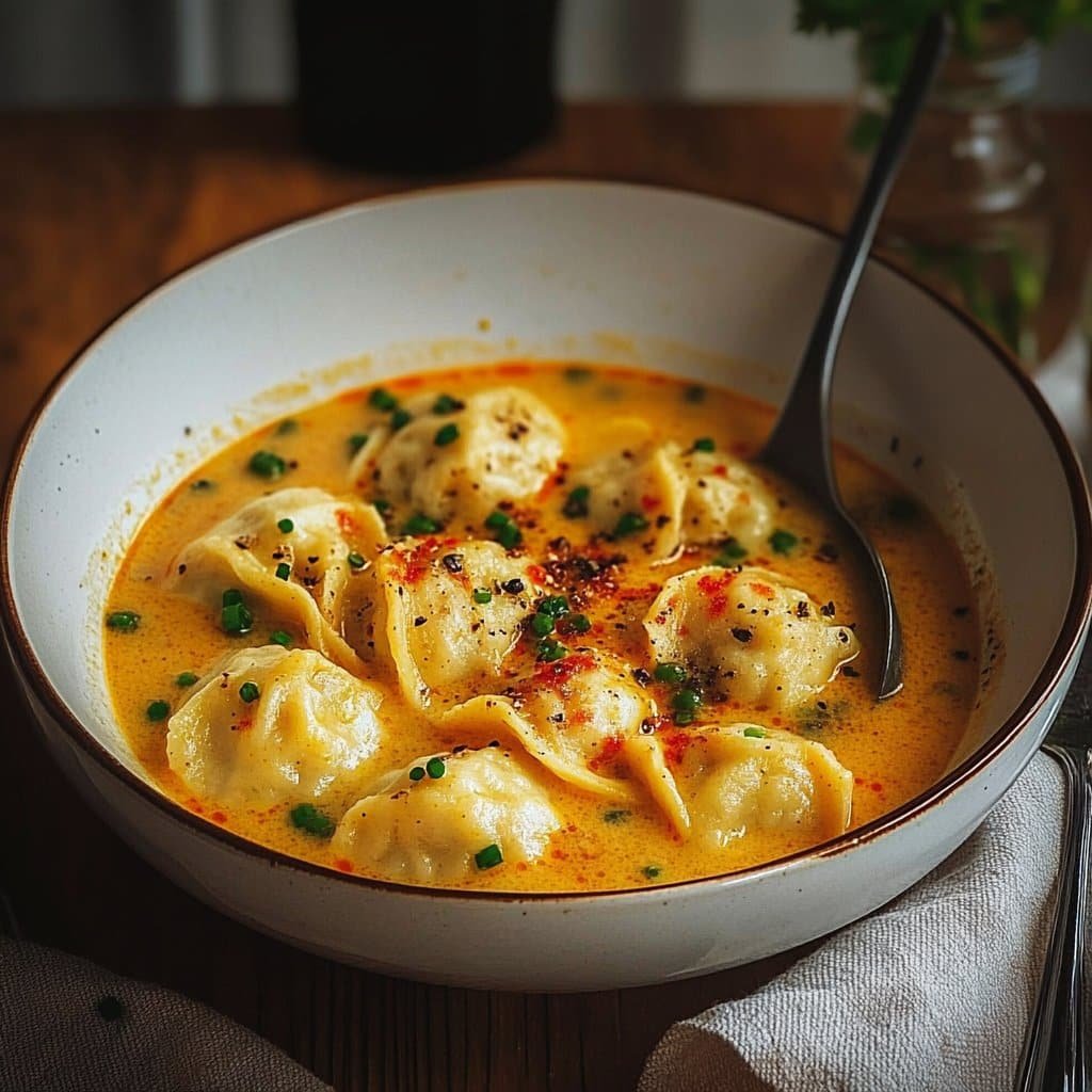 Coconut Curry Soup with Dumplings