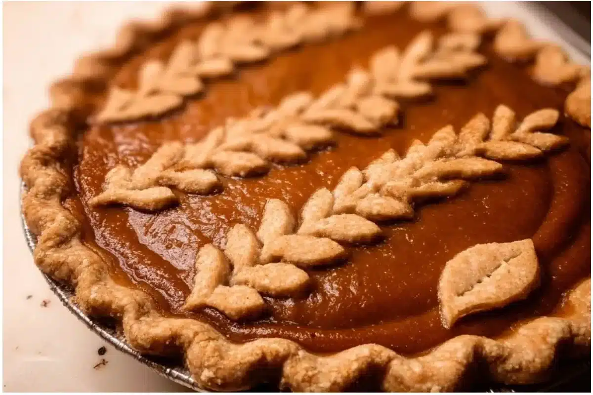 Delicious homemade Apple Butter Pie with warm spices and a golden crust.