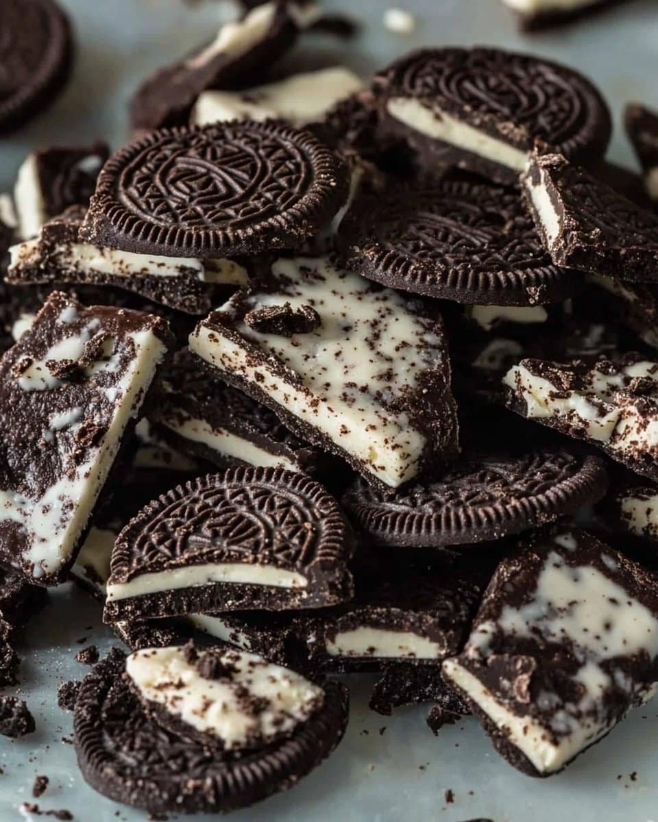 4-Ingredient Mint Oreo Bark