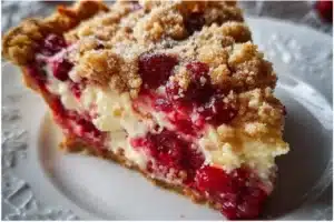 Cranberry Cream Cheese Crumb Pie: A Festive Delight