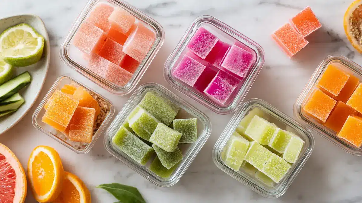 gelatin recipes for weight loss cubes in glass containers