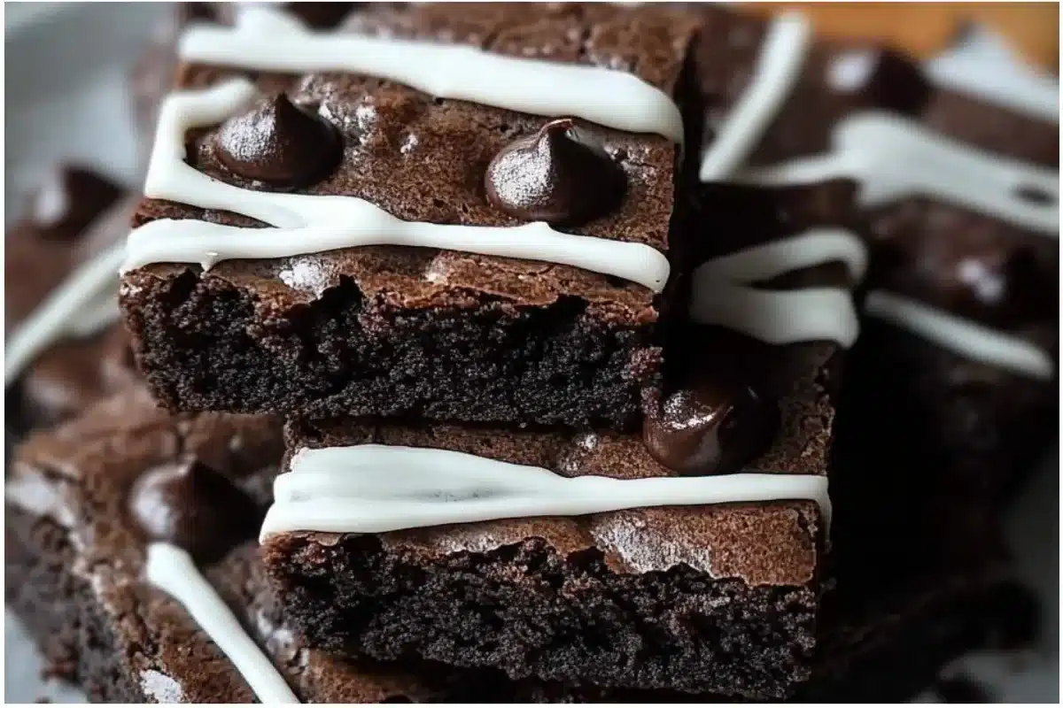 Delicious Halloween Brownies decorated with spooky designs