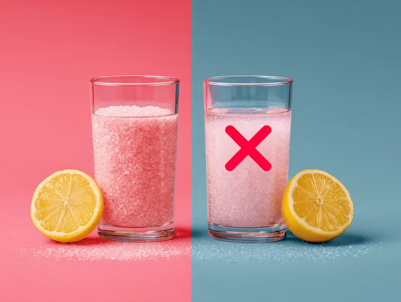pink salt and lemon water increase testosterone myth