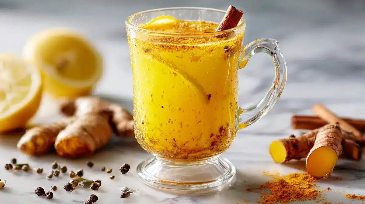 Golden-turmeric-trick-recipe-drink-with-black-pepper-and-ginger-for-viral-weight-loss-hack