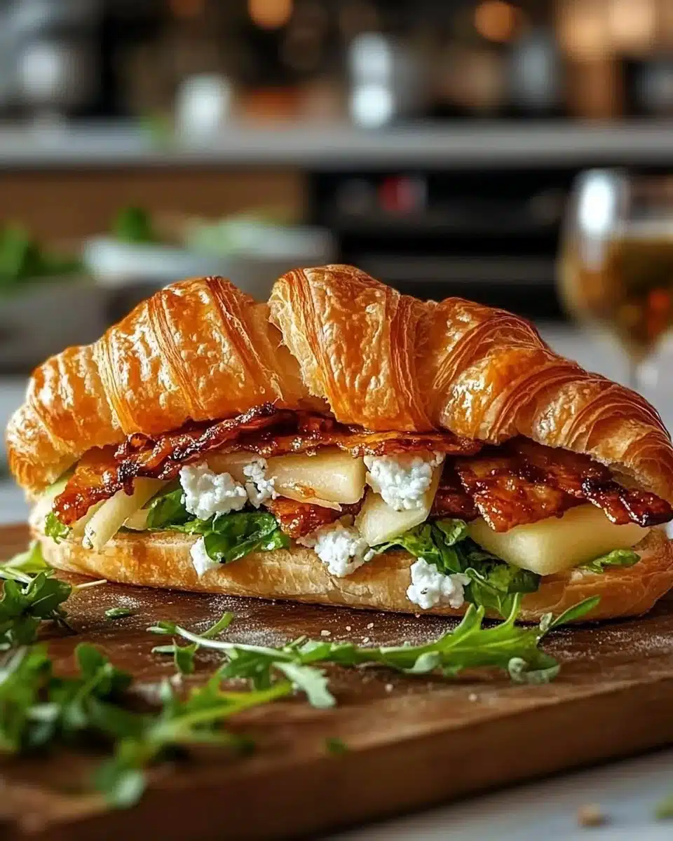 Apple & Goat Cheese Croissant Sandwich 20 Apple & Goat Cheese Croissant Sandwich