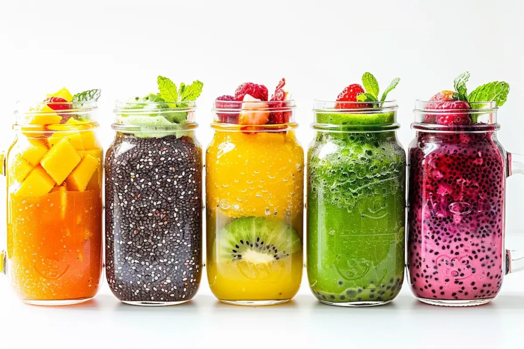 berry-chia-jello-recipe-variation Berry blast chia jello recipe variation with blueberries and raspberries