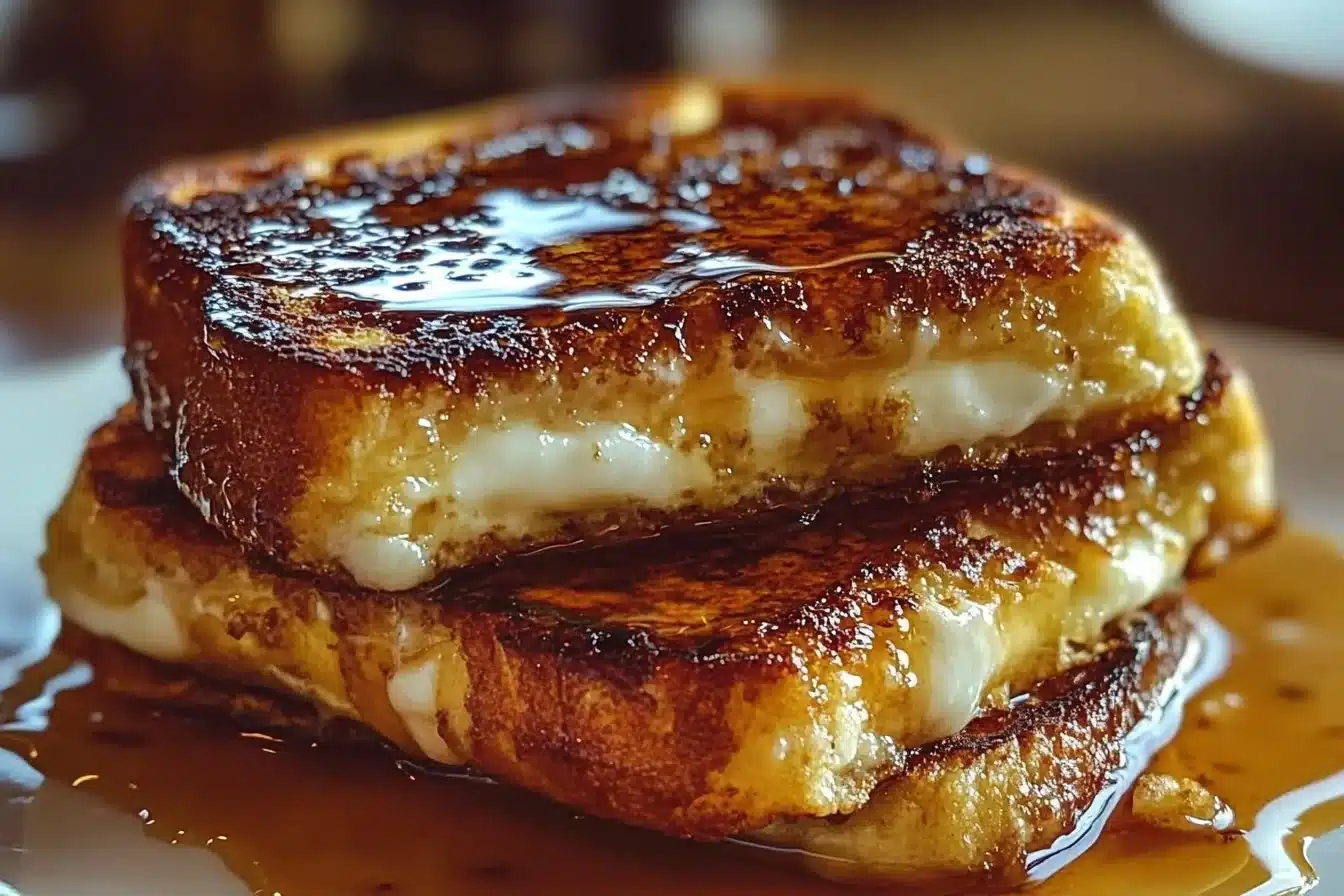 Delicious Burnt Cream French Toast served with a caramelized sugar topping
