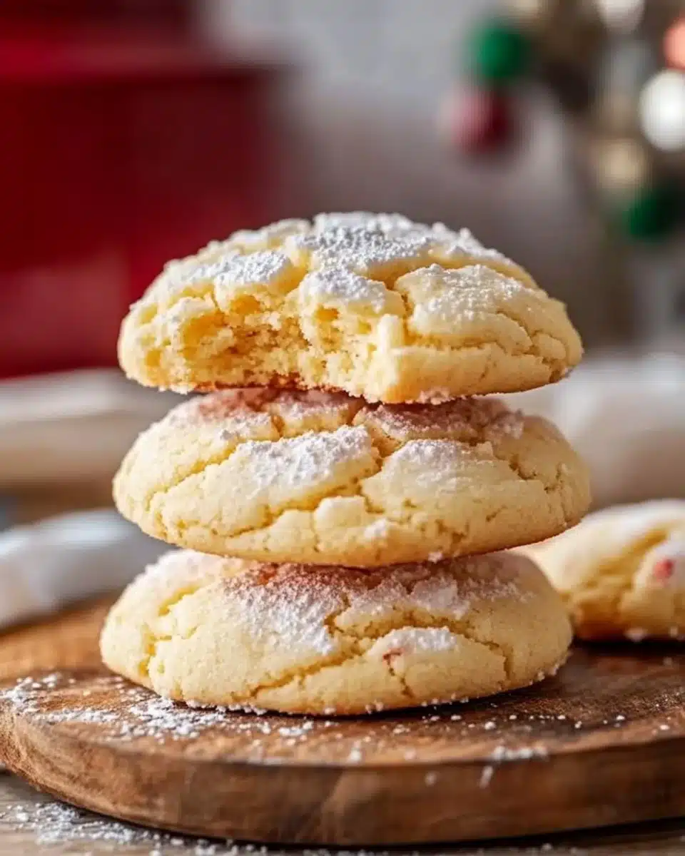 Butter Cookies Made with Cake Mix
