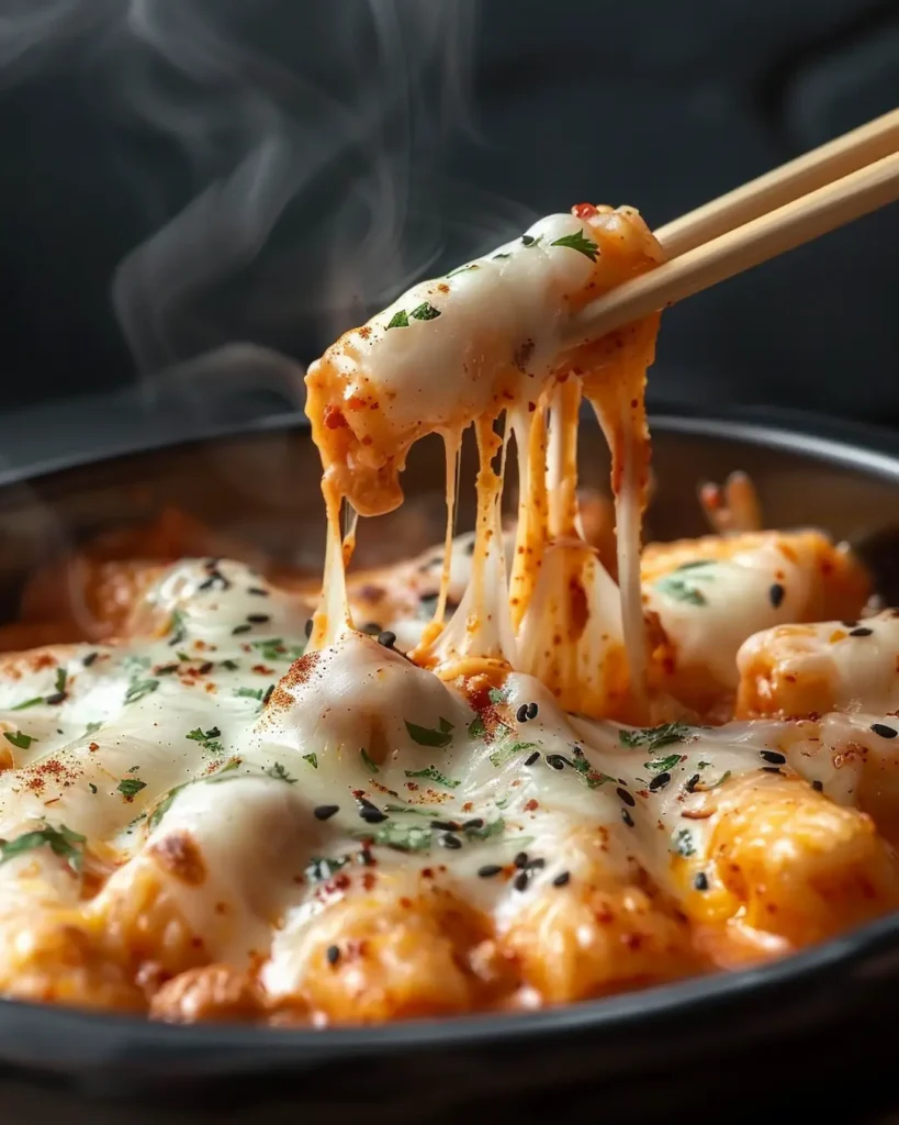 cheese-tteokbokki-recipe-mozzarella-korean-rice-cakes