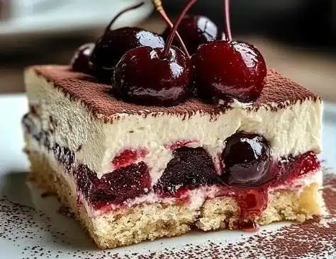 Cherry Amaretto Tiramisu