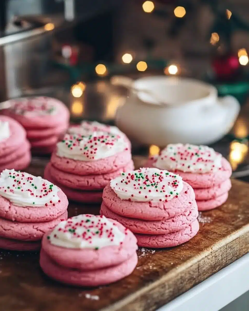 Christmas Pink Velvet Cookies 29 Christmas Pink Velvet Cookies