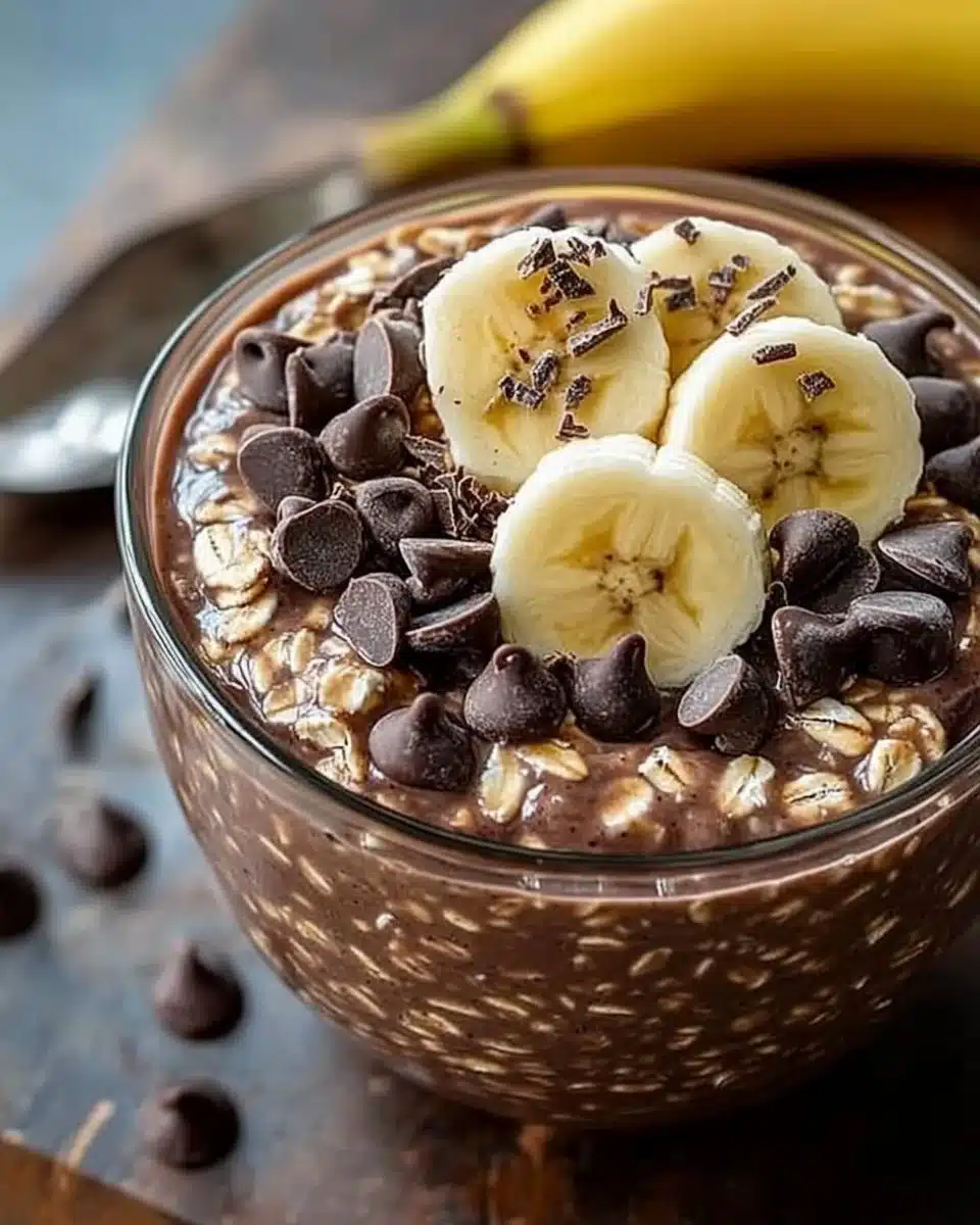 Creamy Chocolate Banana Overnight Oats 17 Creamy Chocolate Banana Overnight Oats